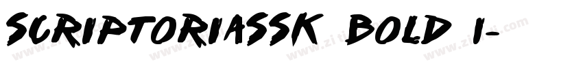 ScriptoriaSSK Bold I字体转换